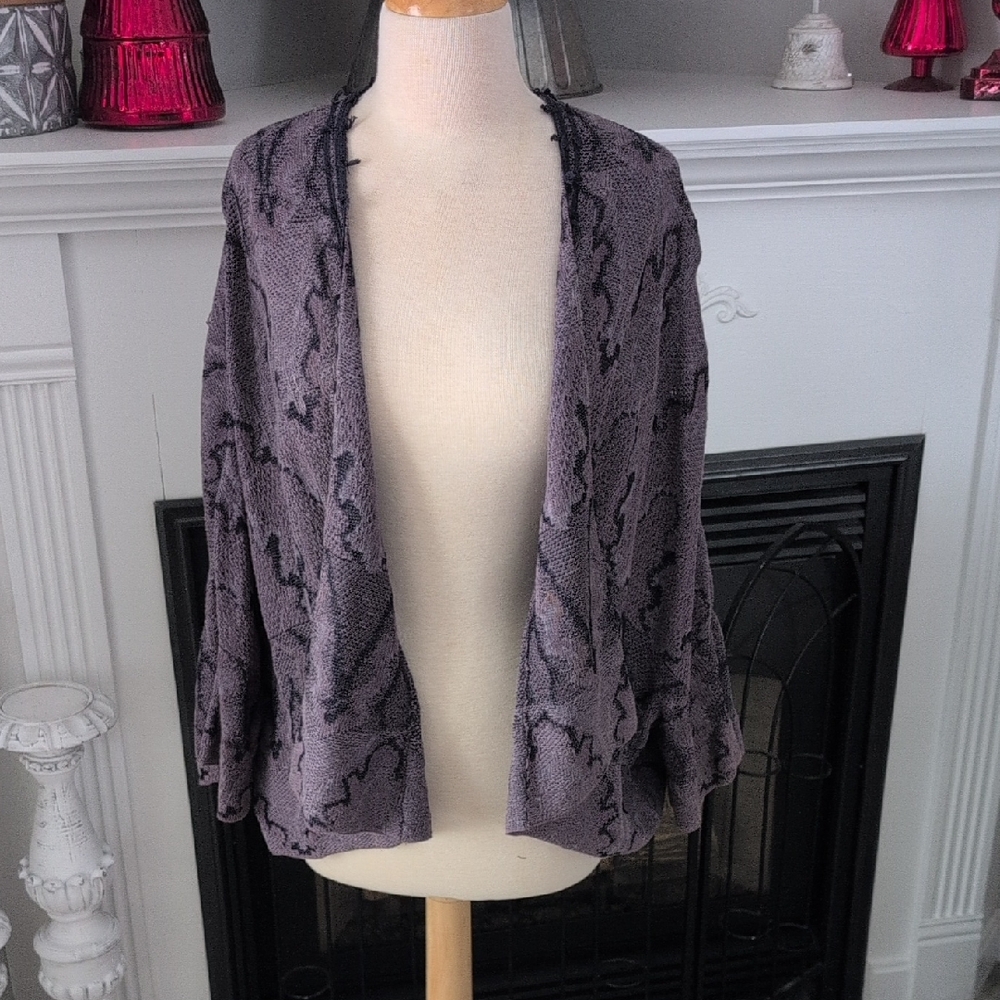 Free People Women's Cardigan in Purple Size XS